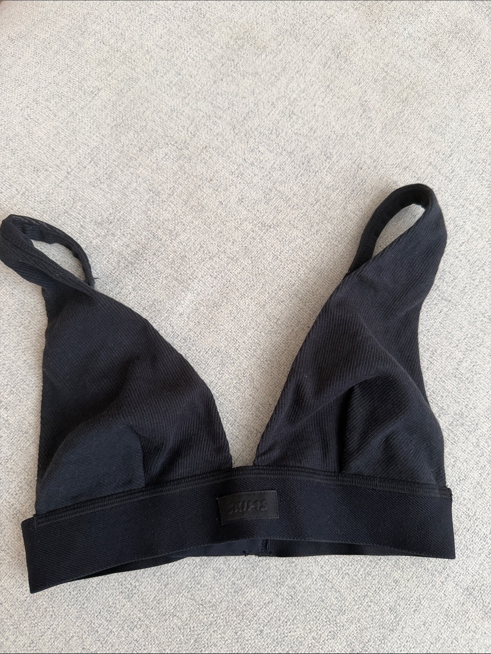 SKIMS Cotton Plunge Bralette